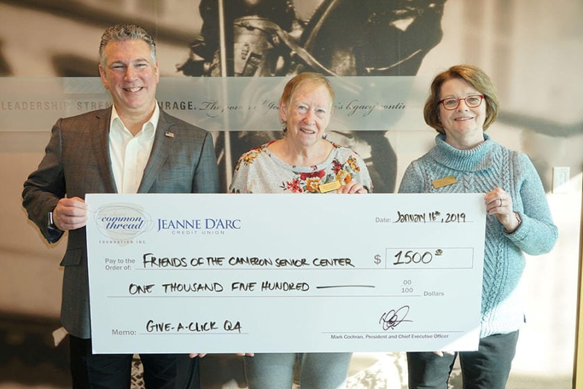 Jeanne D’Arc Credit Union Awards $1,500 to Friends of the Cameron ...
