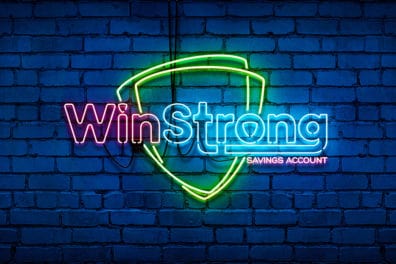 WinStrong neon sign