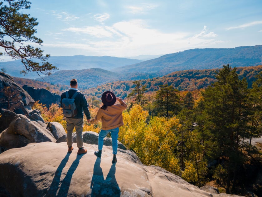 couple on a trail