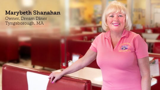 Marybeth Shanahan, owner of the Dream Diner in Tyngsborough, MA