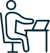 student at desk